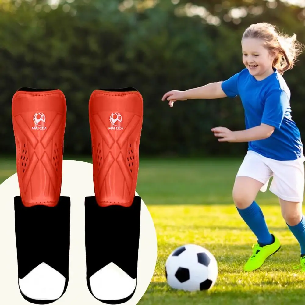 

Soccer Leg Guards Premium Impact Resistant Football Shin Guards for Adult Kids Shockproof Leg Calf Protection with Fastening