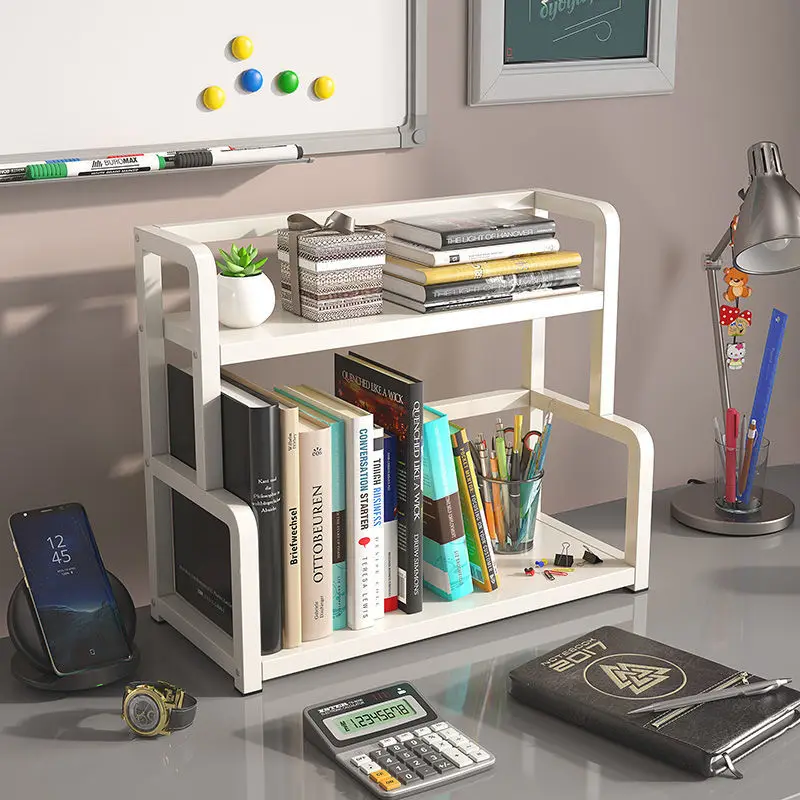 Imagem -03 - Multi-layer Estante Estante de Mesa Livros Rack Desktop Simples Criança Livro Prateleira Estantes Móveis Book Rack Armazenamento Quarto