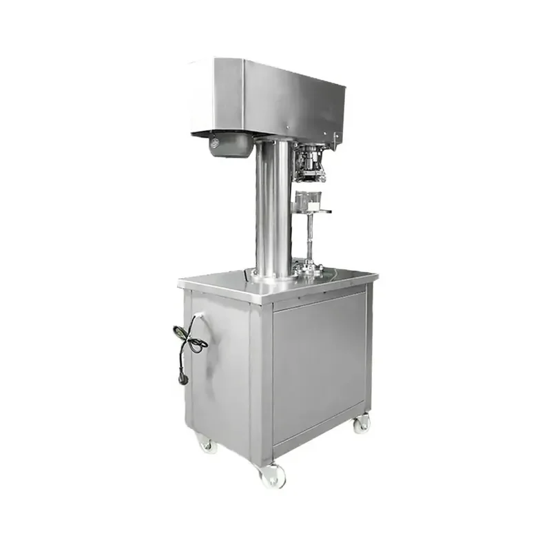 Semi Automatic Floor to Ceiling Pet Can Aluminum Cover Sealing Machine for Food Fish Canning Tin Can Crimping and Sealing 3