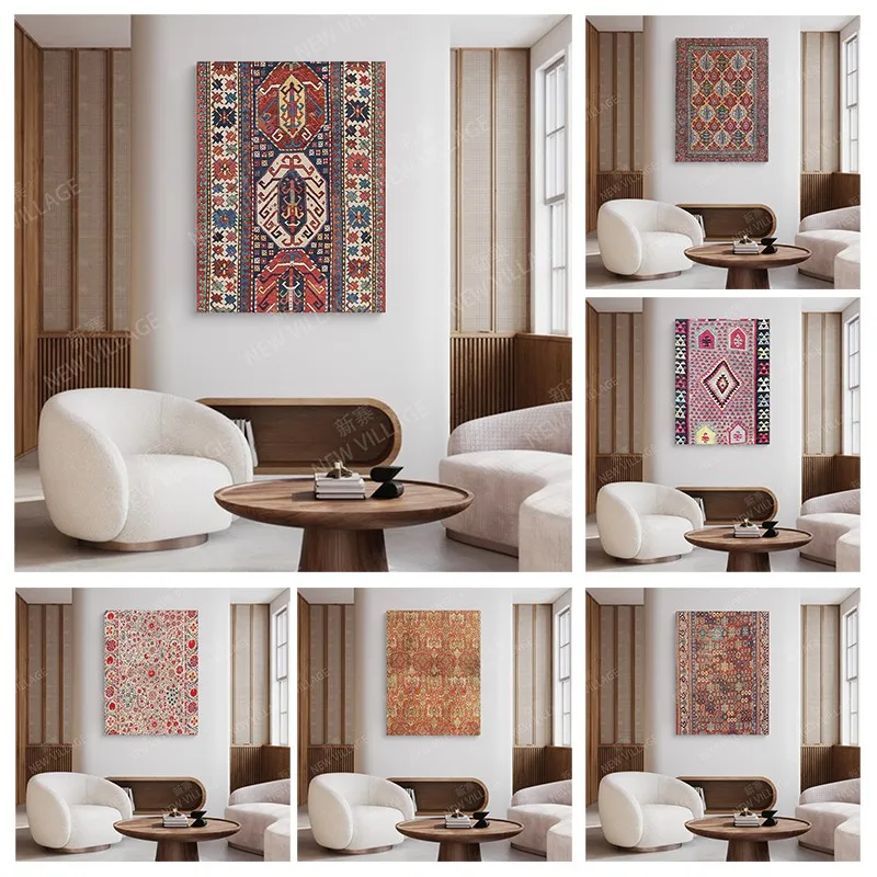 Autumn posters wall art vintage home aesthetic living room Decorative paintings pictures nordic interior canvas painting Morocco