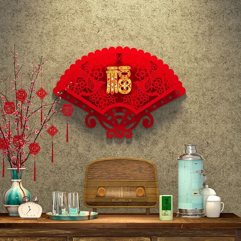 During the Chinese New Year, the lucky door will be filled with creative gold foil for couplets