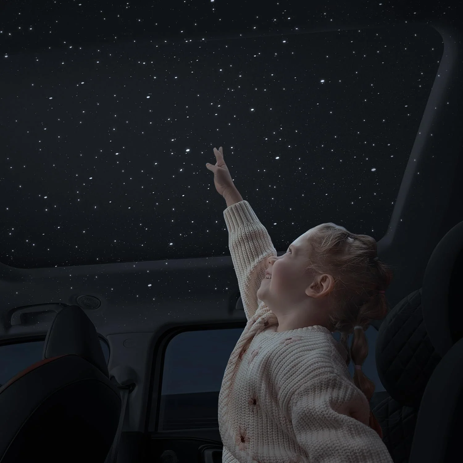 Luz Proyectora USB para Ambiente de Coche, Luz Ambiental Interior LED, Luz de Estrellas, Decoración para Fiestas, Luz Romántica de Saturno y Galaxia
