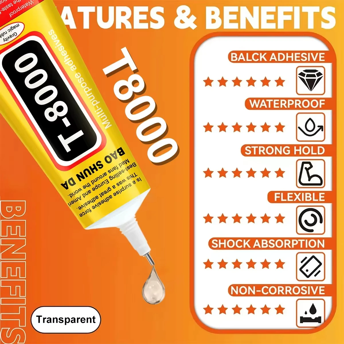 T8000 T7000 Multifunctional DIY Phone Repair Glue LCD Screen Adhesive Electronic Tran Glue for Mobile Phone Repair