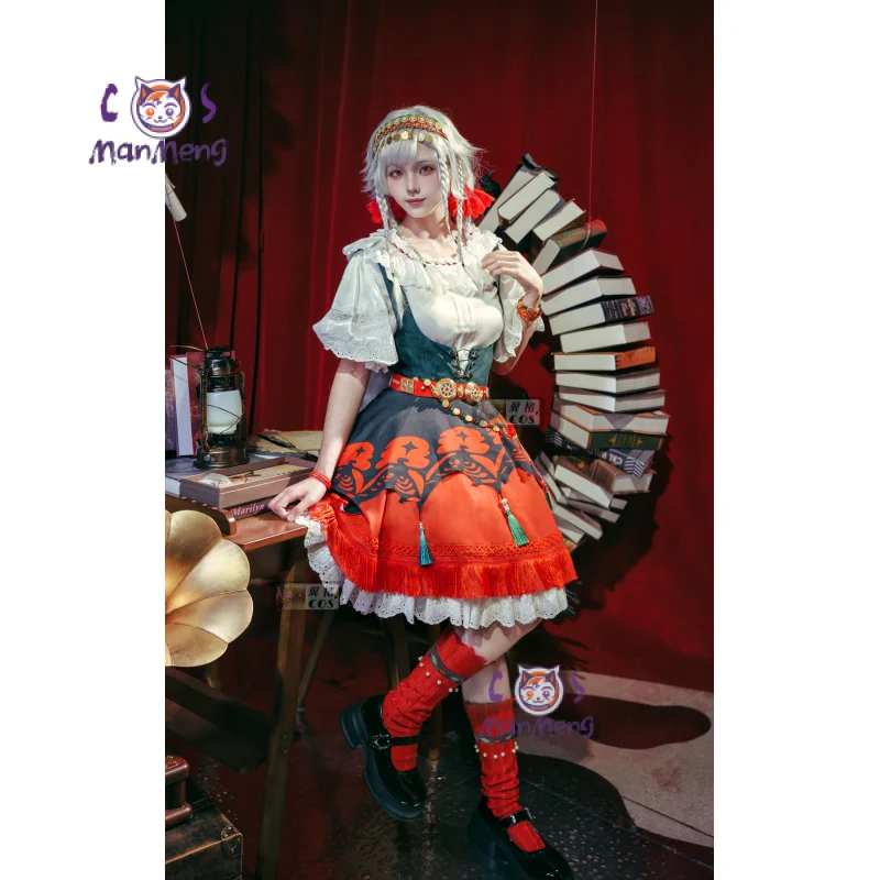 عكس: لعبة روبوسكا التأثيرية لعام 1999 أزياء فتاة حلوة لوليتا فستان على ظهره قميص تنورة الدعائم زي خادمة الهالوين وعيد الميلاد