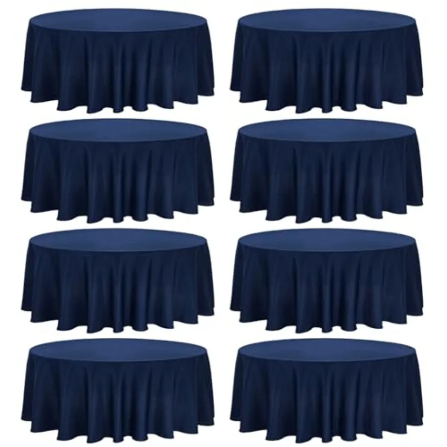 

Fivenl Pack Premium Tablecloth Table Covers Washable Polyester Fabric Table Clothes for Wedding Party Reception Banquet Buffet
