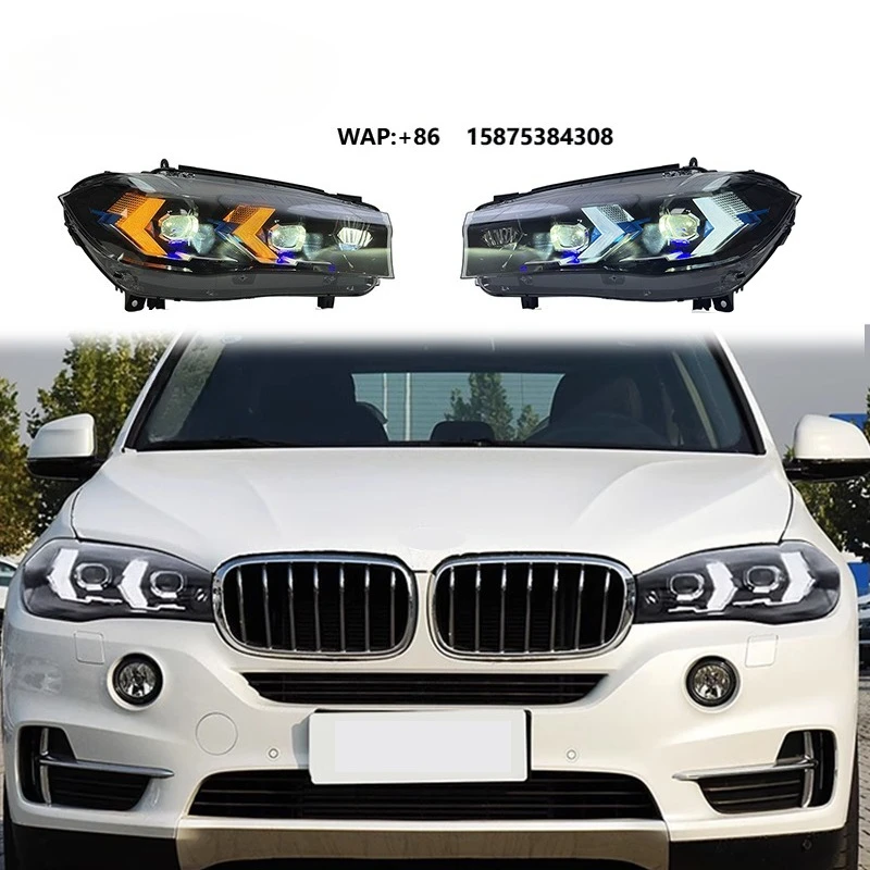 

SJC Headlight for X5 F15 2013-2019 New Style Assembly Upgrade LED Front Light Plug and Play Headlamp Lighting System