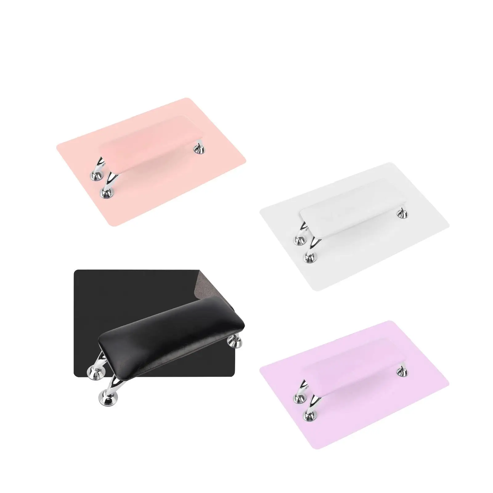 Nail Hand Cushion with Stand, Foldable, Waterproof, Non Slip Nail Armrest Cushion, Nail Arm Rest, Manicure Salon