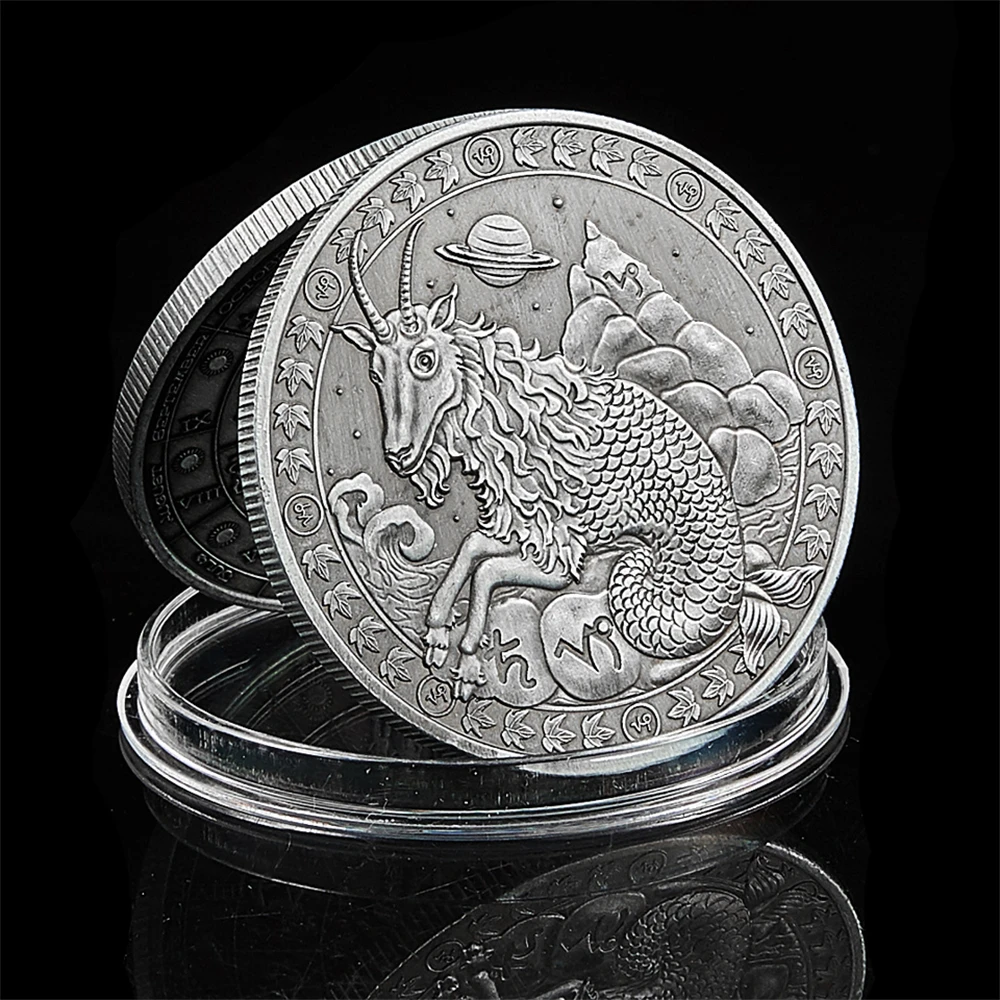 Western Astrology 12 Constellation Capricorn Collectible Token Zodiac Coin Collection