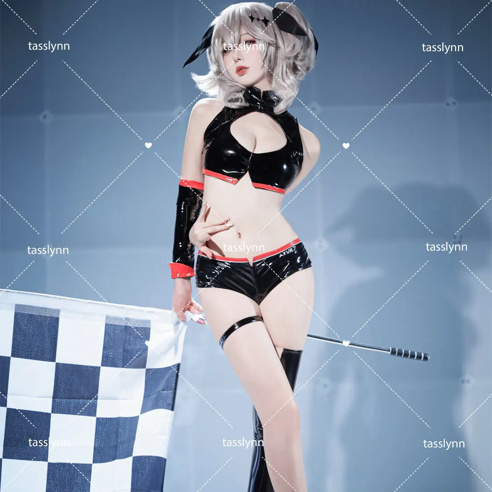 

Waimengshe Azur Lane MNFJoffre косплей костюм женский гоночный костюм Joffre косплей кожаный костюм костюмы на Хэллоуин для женщин