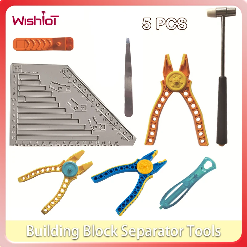 

Separator Tools Kit Building Block 4-piece Set Pliers+lifter+weezers+measuring board compatible with Bricks 레고 #T3