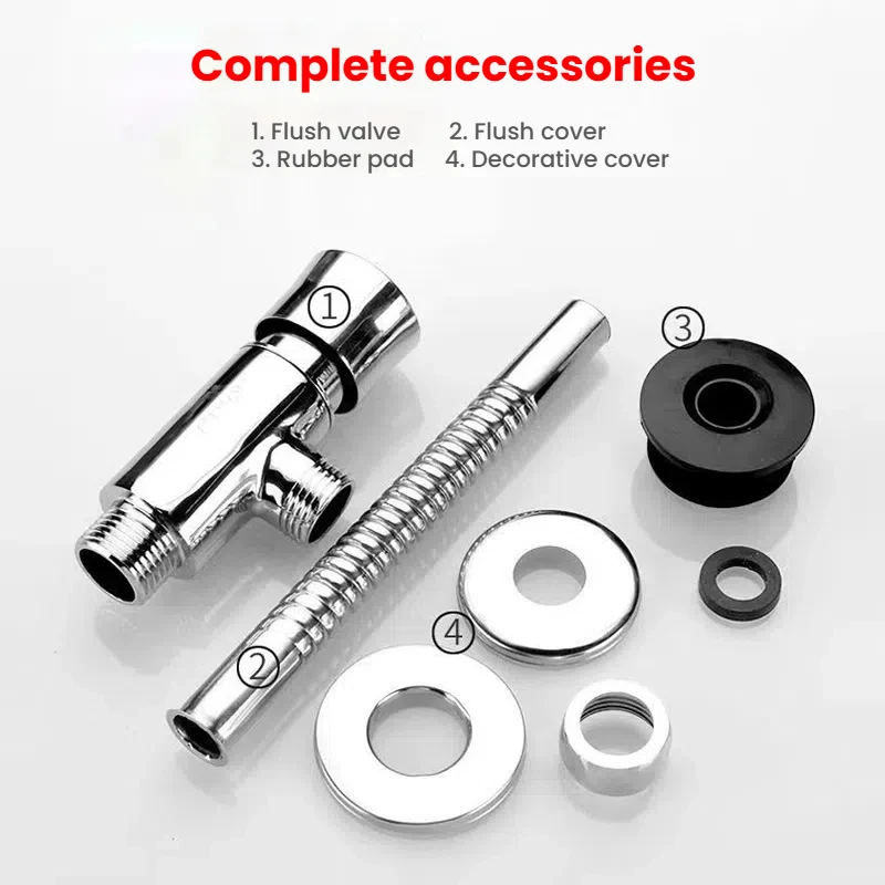 صمام دافق المراحيض مبولة صمام دافق الضغط اليدوي فلوش غسالة سبائك الزنك المنزل فندق مكتب الحمام كلوسيستول الملحقات #6