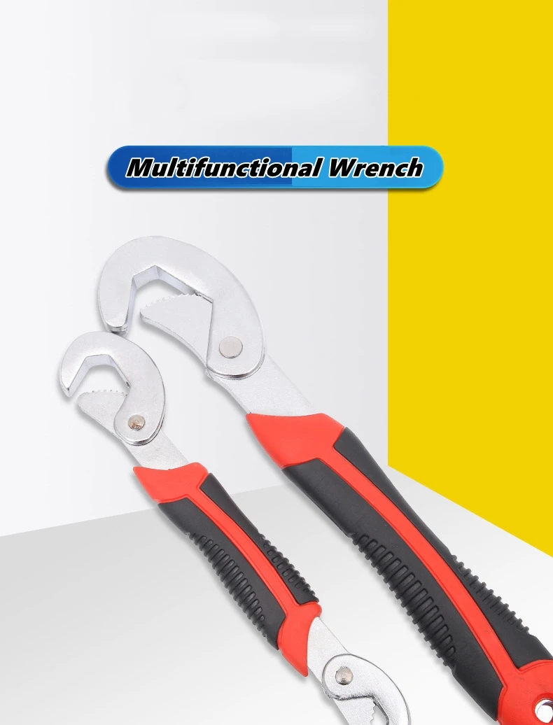 Universal Adjustable Wrench Tool Set Multifunctional Large Opening Double-Ended Pipe Live Mouth Pliers Wrench Hardware Hand Tool