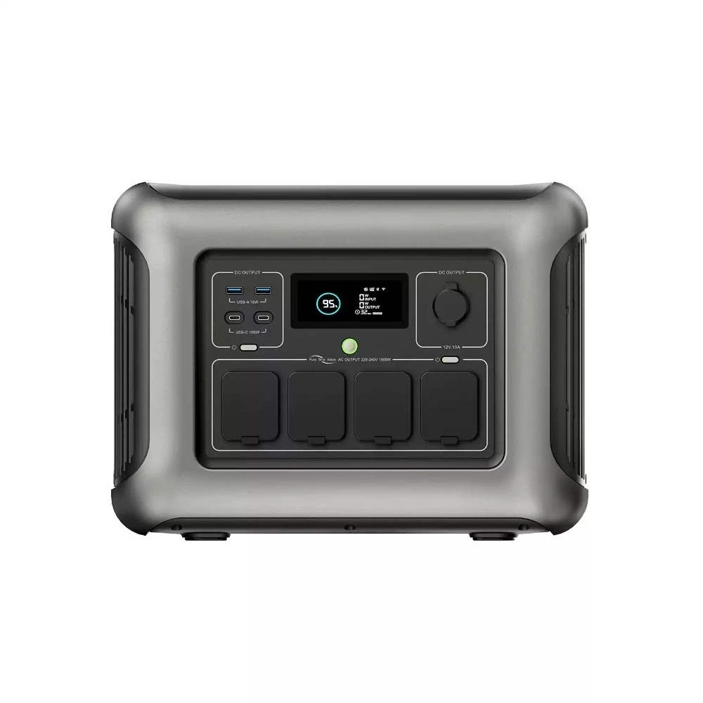 LiFePO4 Portable Power Station 600W 1600W 2500W Solar Emergency Backup Generator Multi‑Socket for Camping Home Outdoor