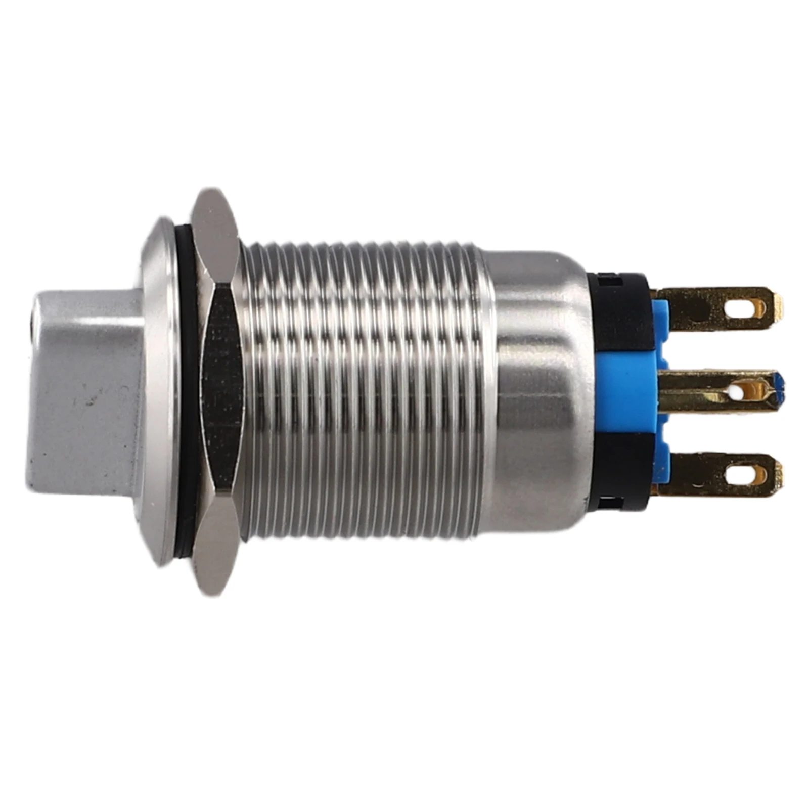 High Durability 19mm Rotary Switch 3 Positions 12V 24V Latching Function Stainless Steel with IK09 Protection for Equipment