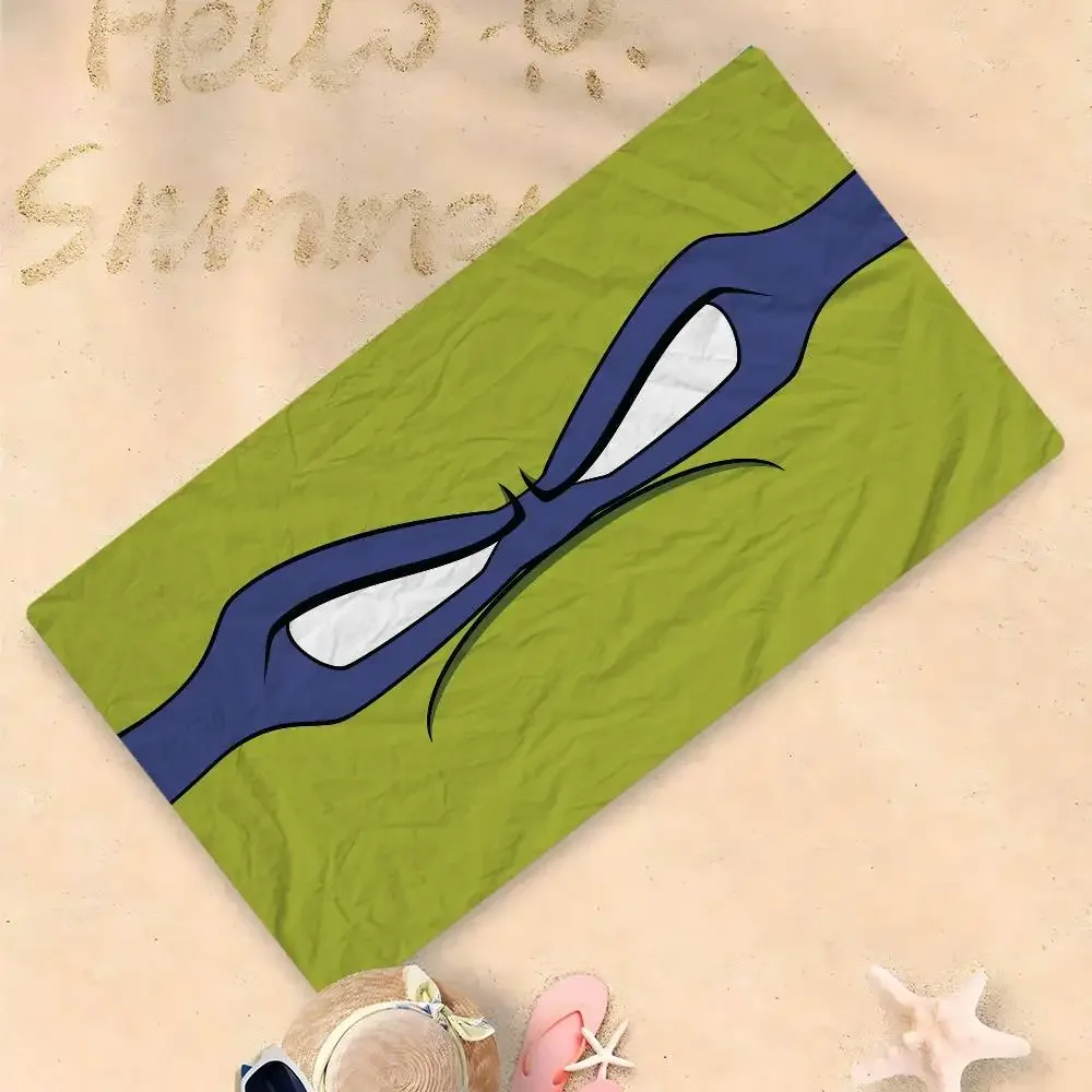 Cartoon T-Teenage M-Mutant N-Ninja T-Turtles Microfiber Blanket Quick Drying Beach Towels Super Absorbent Pool Towel