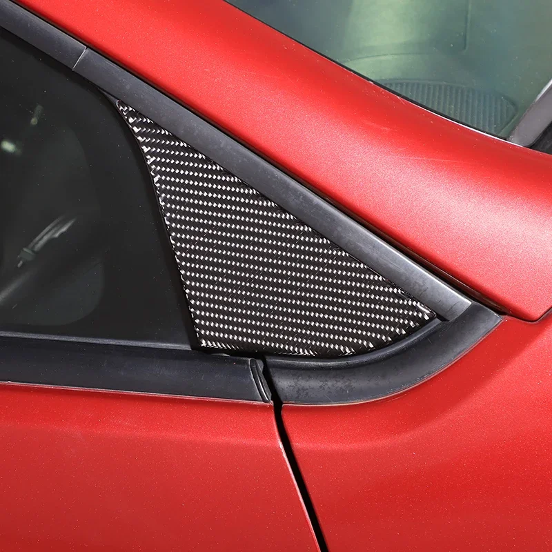 Fit For Mitsubishi Eclipse 2006-2011 Soft Carbon Fiber Car A-pillar Triangular Panel Trim Sticker Car Accessories LHD/RHD