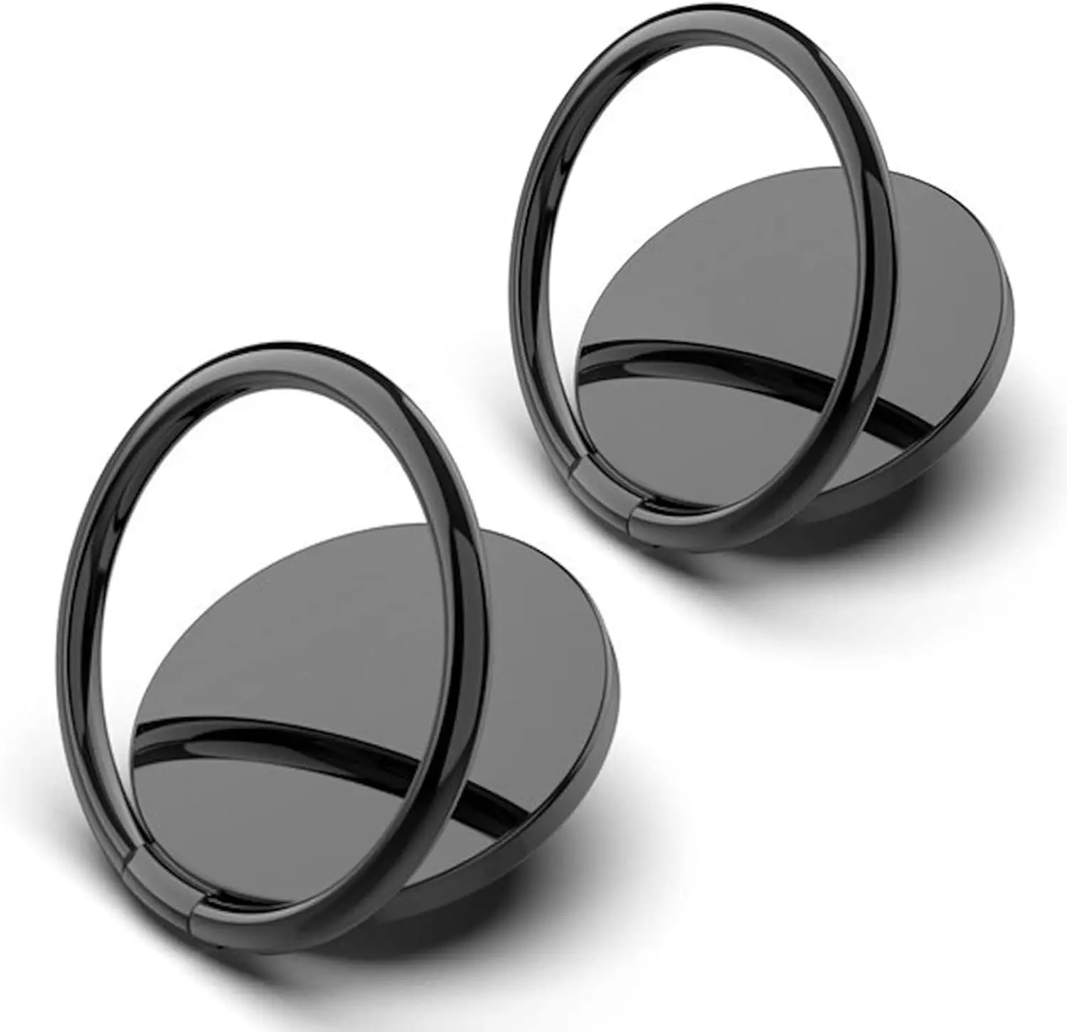 

[2 Pack] Small Round Sparkling Cell Phone Ring Holder Stand,360 Degree Rotation and 180 Degree Adjustable Finger Ring Kickstand