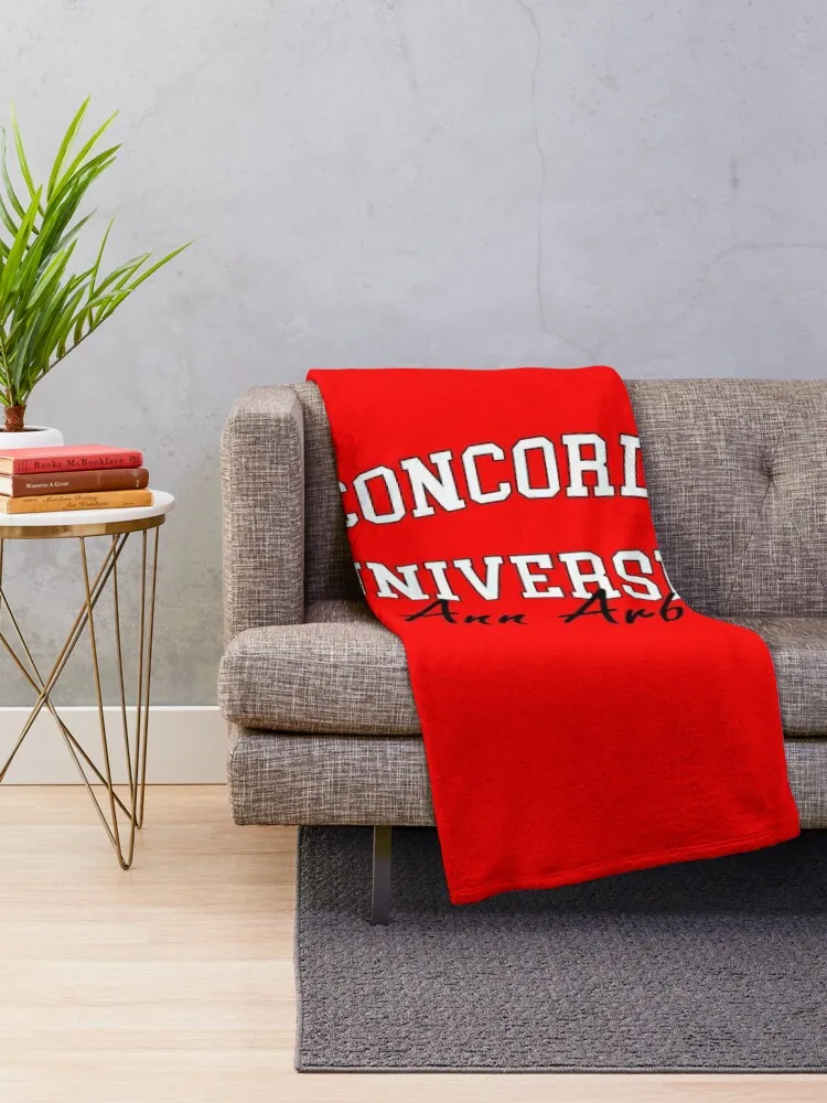 Concordia University Ann Arbor Michigan Throw Blanket bed plaid For Sofa Thin Luxury Brand Blankets Sofas Of Decoration Blankets