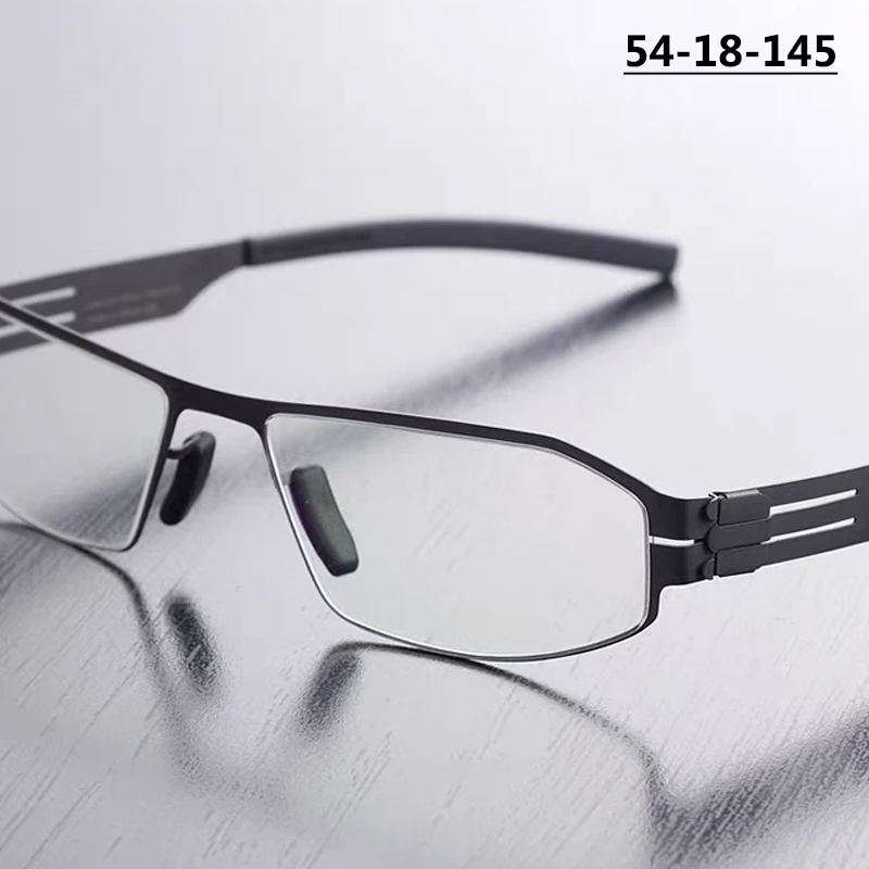 Germany Design Square Business Glasses Frame Men Rectangle Middle Aged Elderly Eyeglass Eyewear Fashion Male Thin Rim Spectacles
