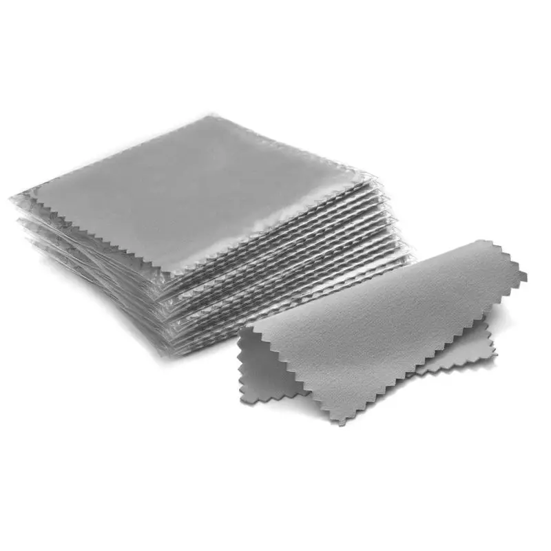 

50pcs Silverware Polishing Cloth Soft Cleaning Polishing Cloth Clean Wipe Wiping Cloth For Silver Gold Jewelry Tools Equipments