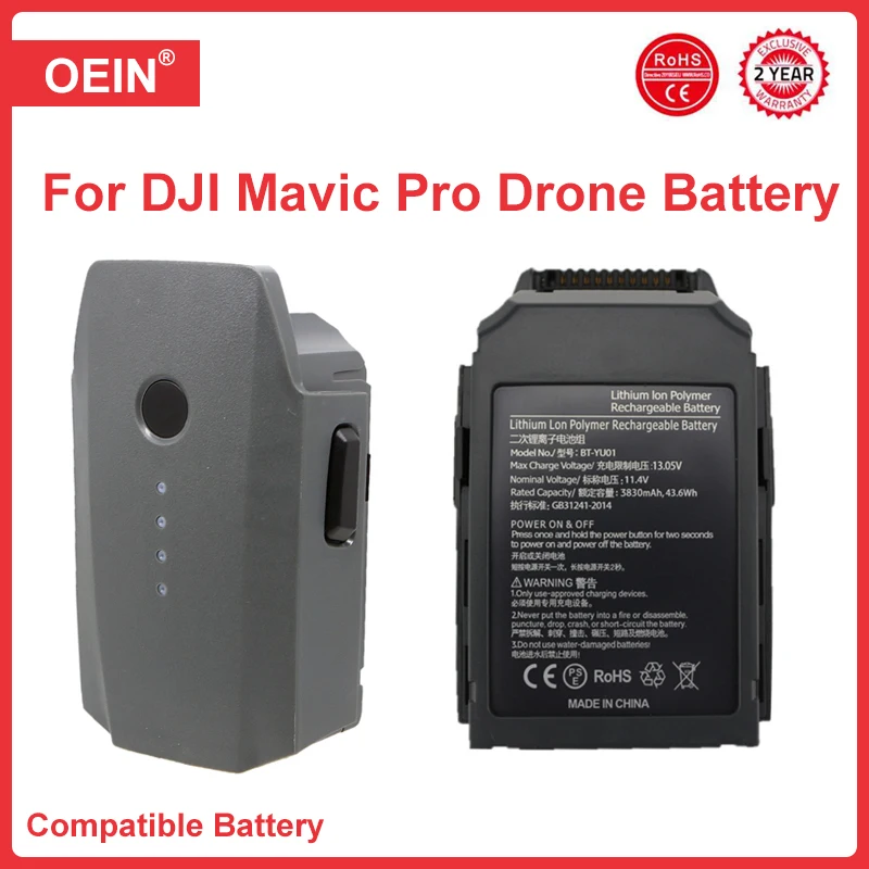 

For mavic pro battery 27 minutes battery life compatible with mavic pro series drone replacement battery accessories