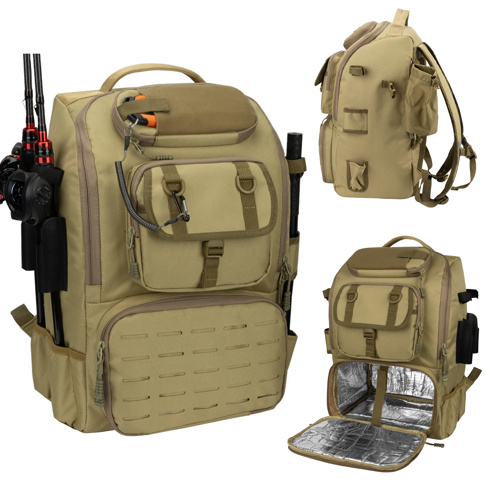 

Insulated Thermal Cooler Bag Hunting Fishing Tactical Back Packs Outdoor Bagpack Travel Light Weight Sports Backpack Men