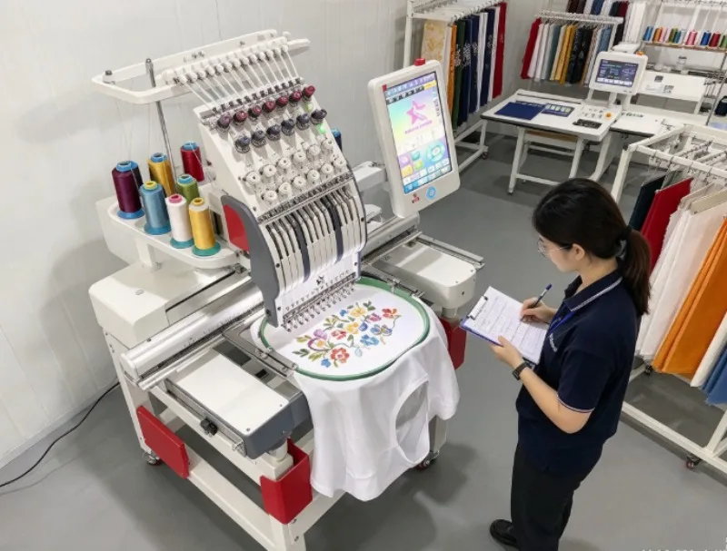 User Friendly Single Head Embroidery Machine With Color LCD And Auto Thread Tension For Home Based Business Mexico