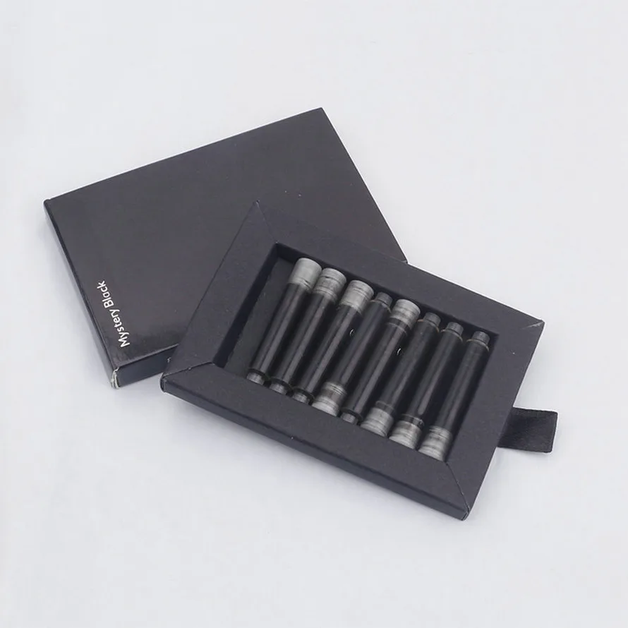 

8PCS/Set High Quality Best Design for Fountain Pen Ink Cartridge Refills Mystery Black Fashion Writing Smooth Ink