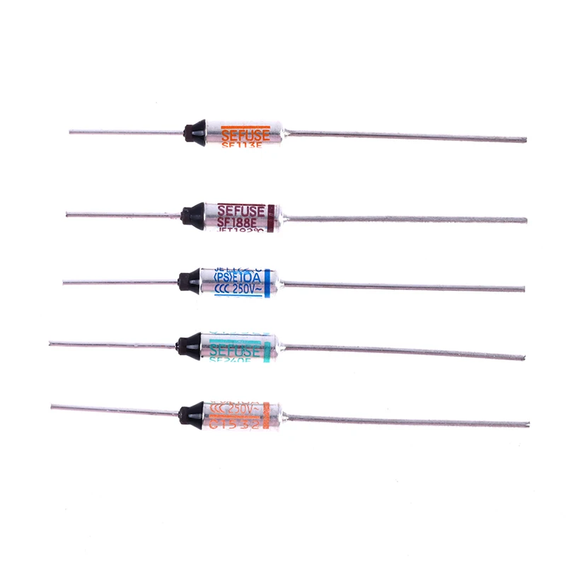 10Pcs Sefuse Cutoffs Thermal Fuse Rice Cooker Thermal Fuse 250V 192℃ 113℃ 142℃ 172℃ 240℃ SF240E SF169E SF113E SF188E