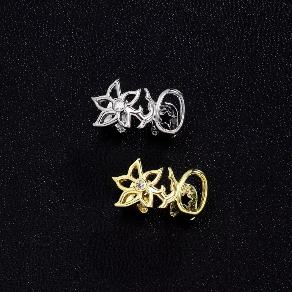 Glossy Finish Double Hollow Flower Grillz Gold Vintage Teeth Grillz Silver Copper Irregular Shape Tooth Grills Party