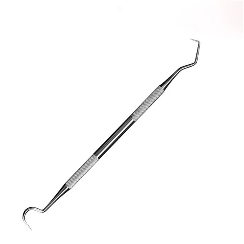 Stainless Steel Double Ends Dentist Teeth Clean Hygiene Explorer Probe Hook Pick Dental Tartar Scraper Remover Tooth Care Tool