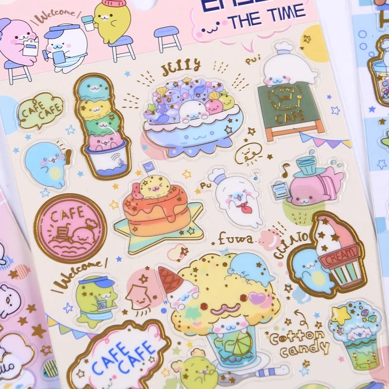 1pcs/lot Kawaii Stationery Stickers Marine life Decorative Mobile Stickers Scrapbooking DIY Craft Sticker