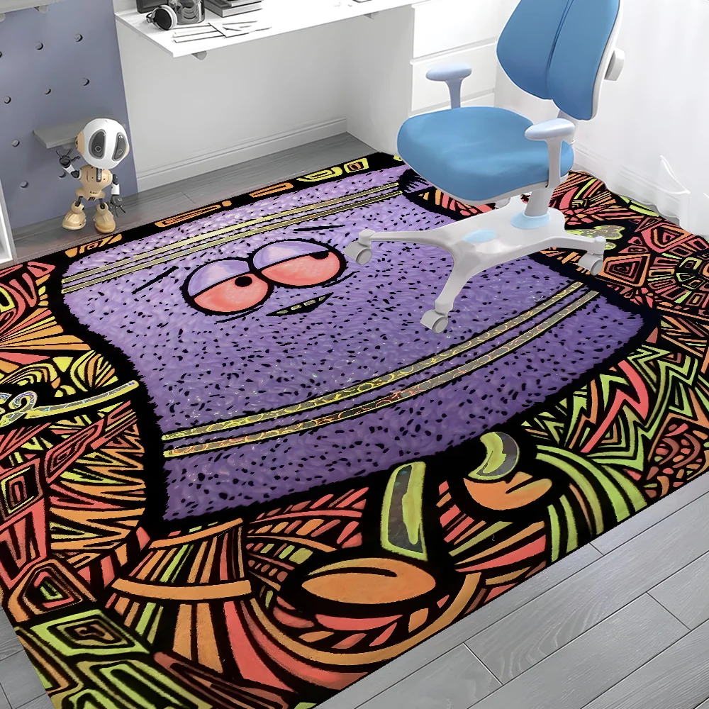 Purple Eyes Towelie Floor Mat Bathroom Mat Kids Room Bedroom Decoration Balcony Anti-Slip Doormat Living Room Welcome Rug