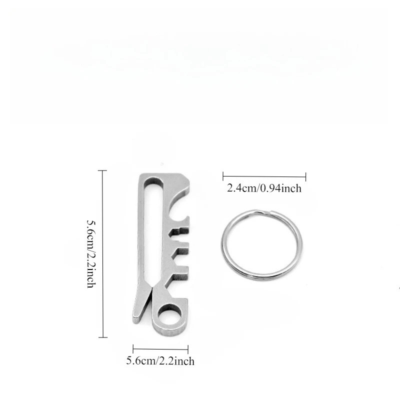 Outdoor Rattlesnake Clip Free Key Ring Mountaineering Buckle  Quick Hanging Equipment Accessories