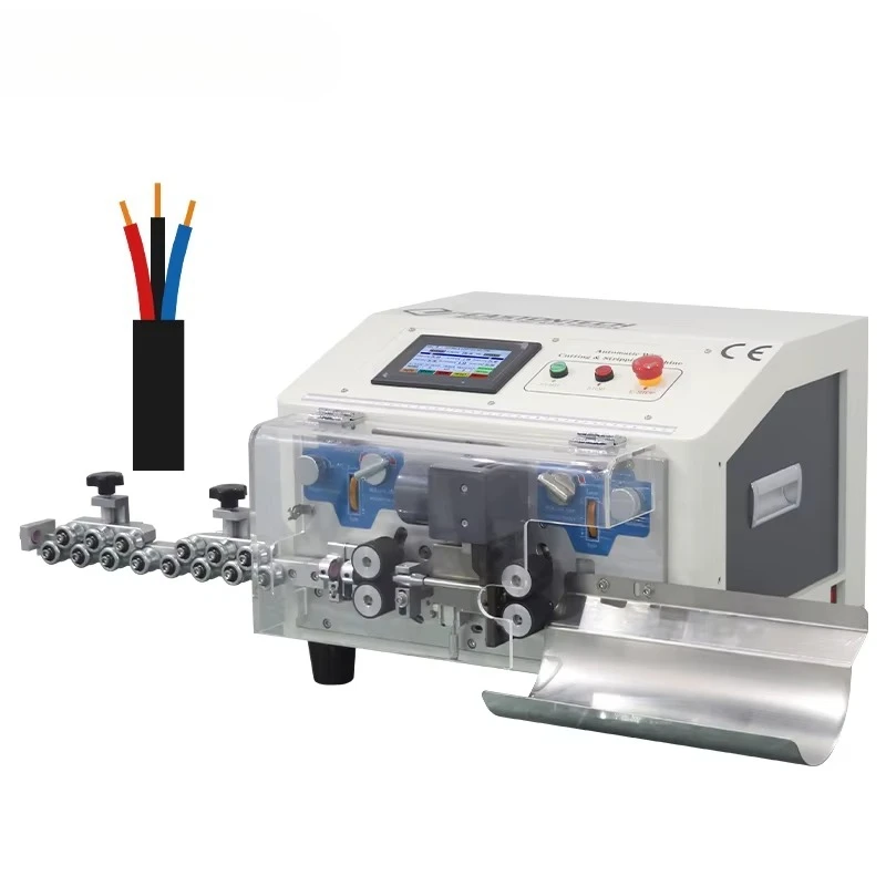 EW-3050 Automatic (1 - 6 Mm) Multiple Conductor Cable Jacket Layer and Inner Core Wire Stripping Machine