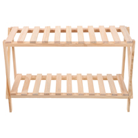 1pc Solid Wood Multi-layer Flower Stand Pot Holder Planter Display Shelf for Balcony Garden Plants Storage