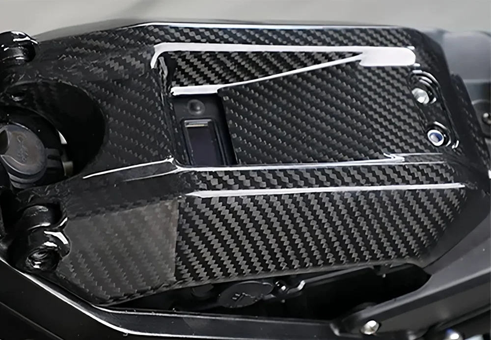 غطاء بطارية دراجة نارية كهربائية Ebike يحمي ألياف الكربون لـ SurRon Surron Sur-ron Light Bee S & Light Bee S X Universal