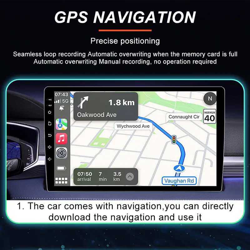 Android 16 Carplay For RENAULT CLIO 5 2019 2020 2021 for Tesla Style 9.7Inch Car Multimedia Player 5G Wifi Navigation Touch