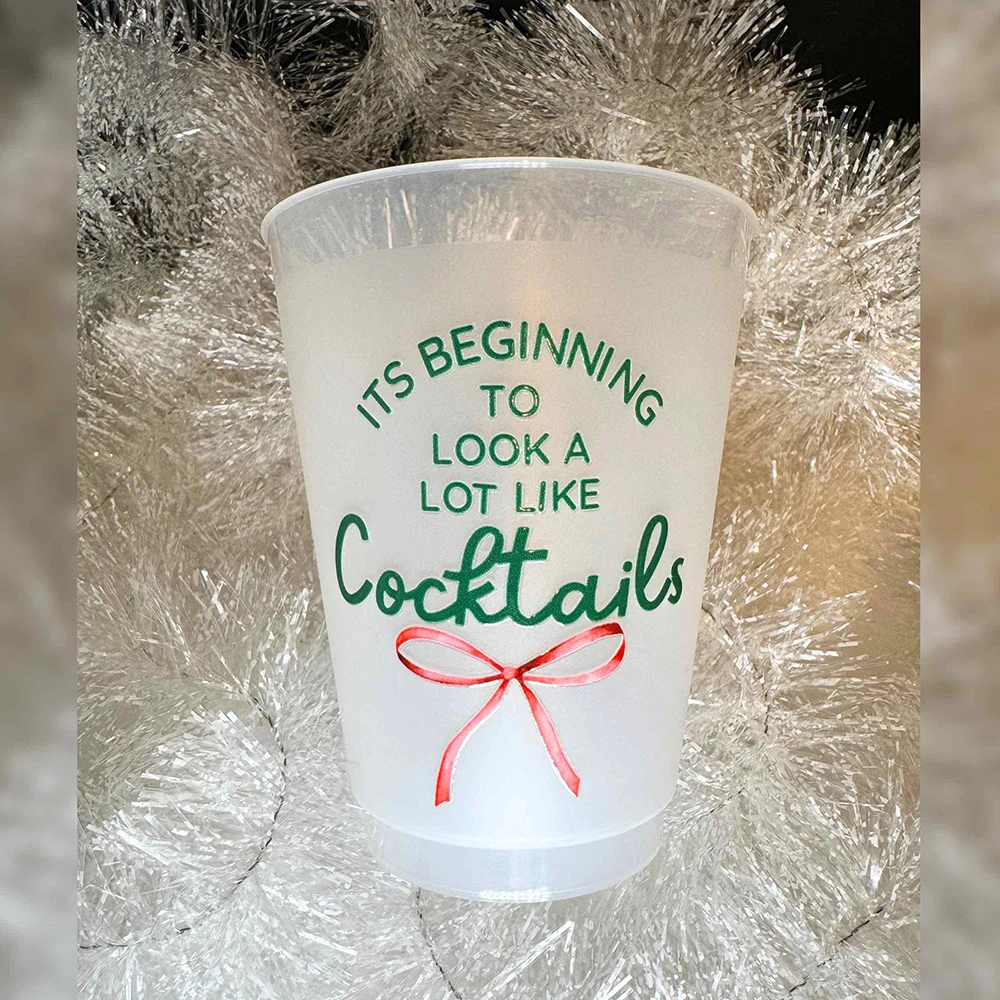 Personalized Bachelorette Frosted Plastic Cups, Custom Text Reusable Drink Tumblers for Bridal Shower, Girls Trip and Party Favo