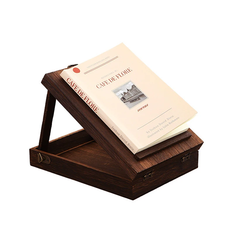 الرجعية الحنين خشبية الكاتب صندوق حقيبة المرأة في الهواء الطلق رسم أداة تخزين حقيبة ساعي مع غطاء تذكارية #1