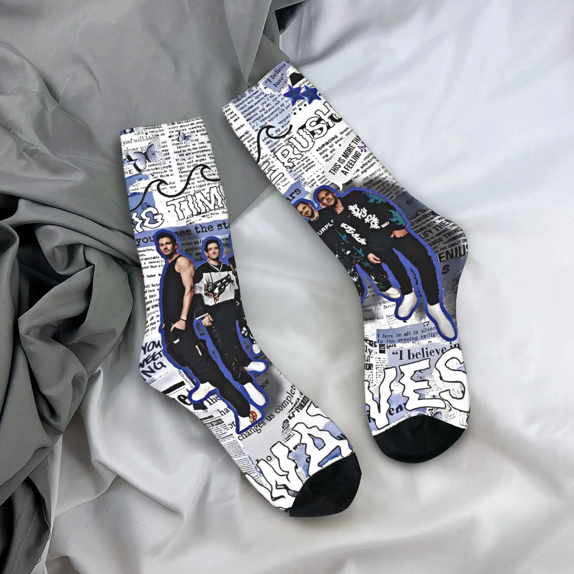 

Couple Socks BTR In Real Life Worldwide 2025 Tour Stockings Non Slip Medium Soft Socks Winter Kawaii Design Cycling Socks
