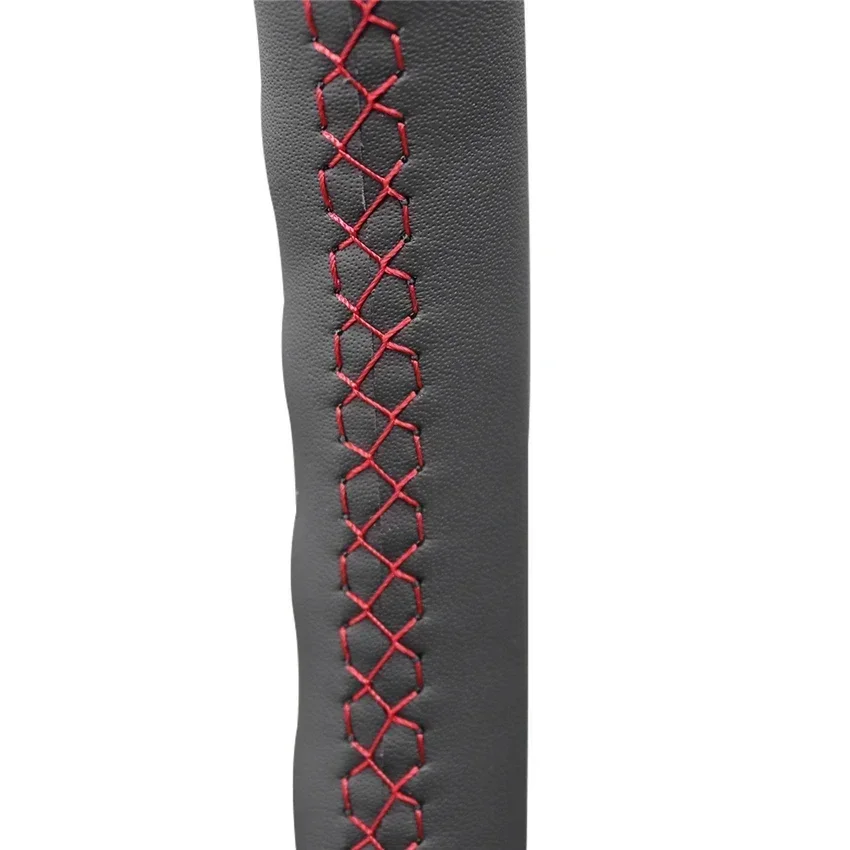 غطاء عجلة قيادة السيارة من الجلد الصناعي الأسود لهوندا CRV CR-V Accord 6 Odyssey Prelude Civic 1996-2002 Acura CL 1998-2003