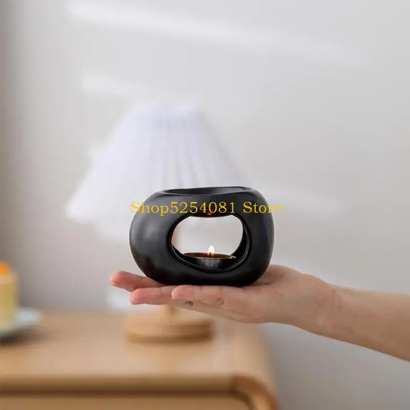 AXYC Ceramic Tealight Candle Holder Essential Oil Burners Wax Melt Burners Scented Diffuser for Home Bedroom Office Decors