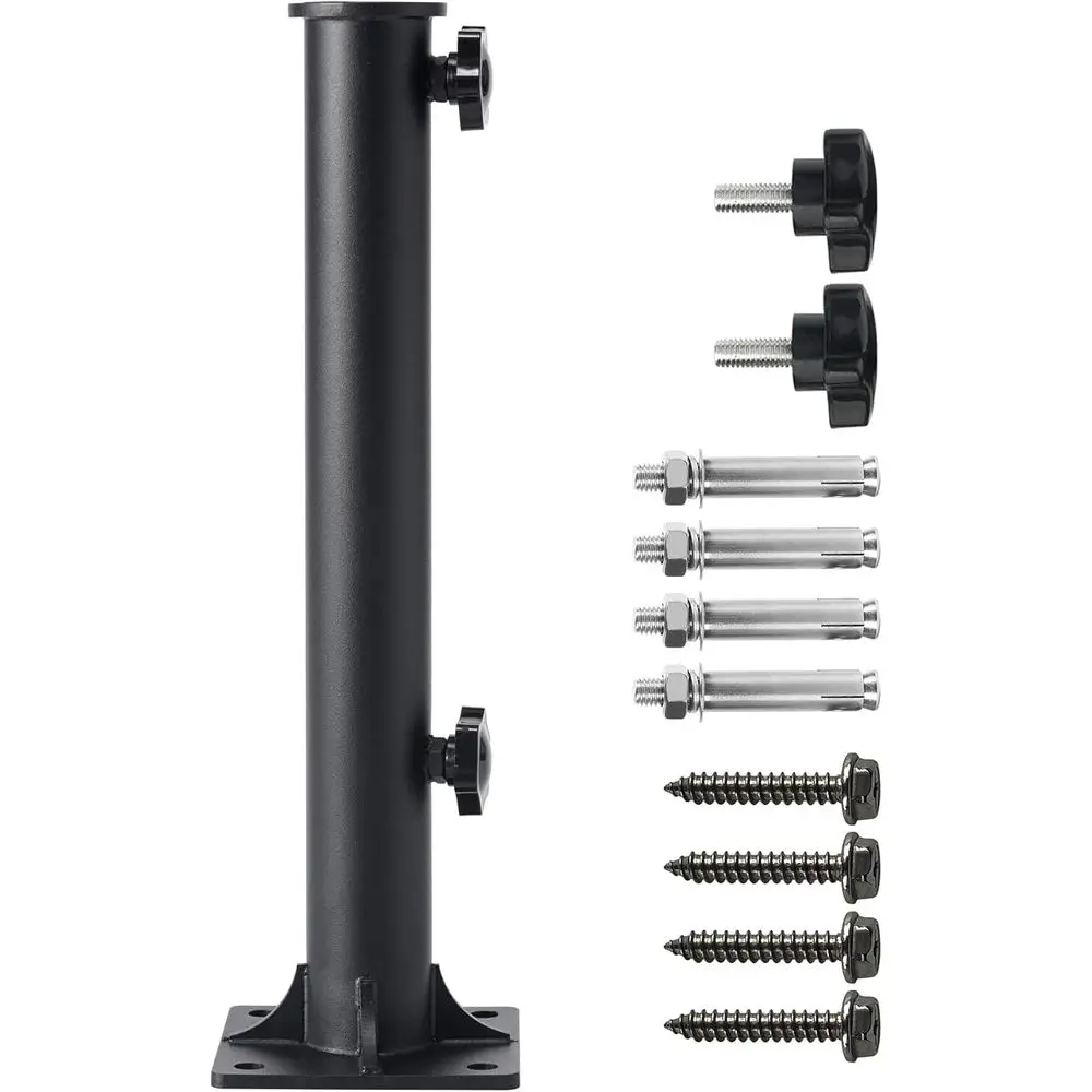 

Wanhork Φ1.5 StainlSteel Patio Umbrella Bracket (or Φ1.2-1.5" Umbrella Insert). or Outdoor Ground ixing Parasol Base Bracket (Bl