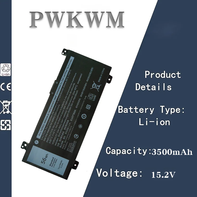 

Аккумулятор для ноутбука Dell Inspiron 14 7466 7467 — работает с PWKWM P78G 0M6WKR и игровым 7467 | Аккумулятор большой емкости 15,2 В, 3500 мАч