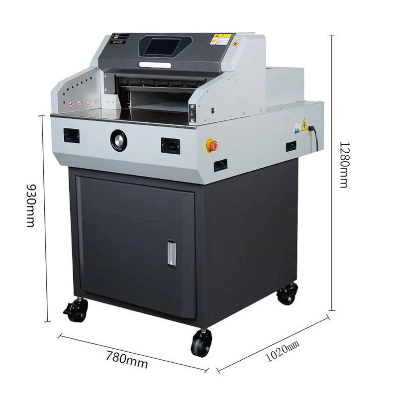 Fully automatic paper cutter electric paper cutter DT498 automatic cutting knife cutting machine heavy-duty PVC self-adhesive