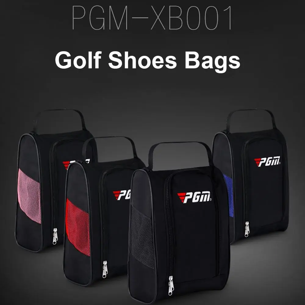 Zippered Golf Shoes Bags New Breathable Nylon Travel Shoes Bags Colorful Convenient Clothing Bag Golf Course