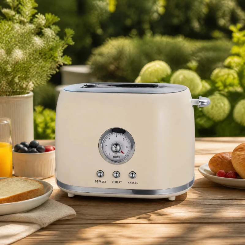 Efficient and fast baking, intelligent timing, stainless steel material, multi-speed adjustable toaster, low noise operation