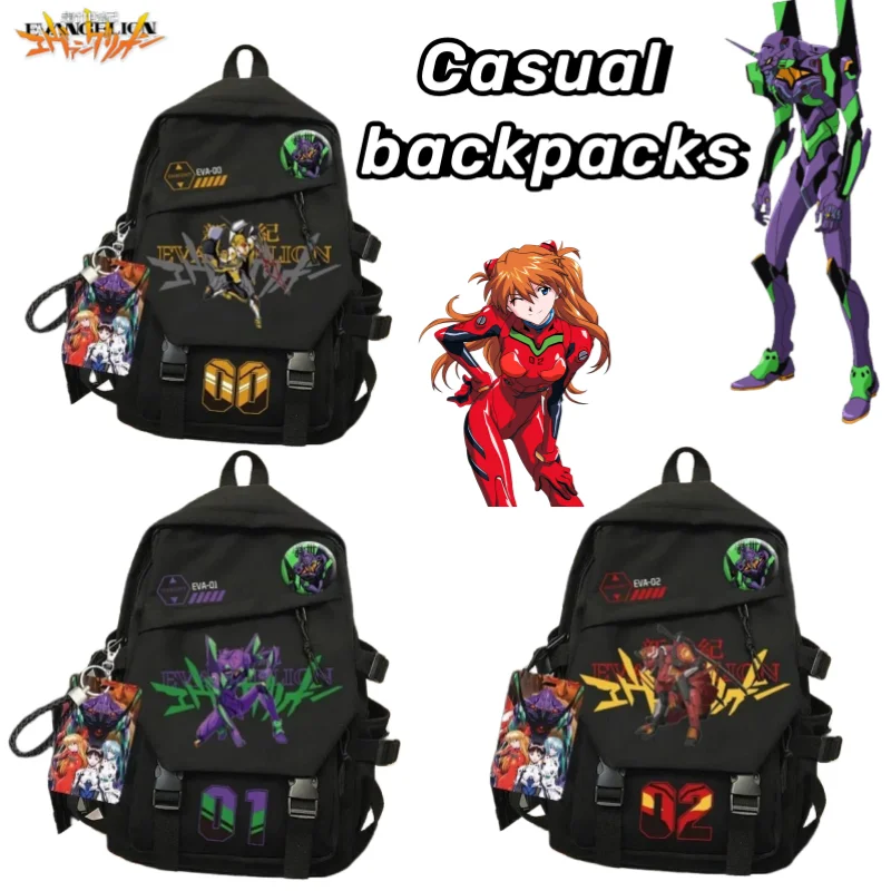 

Neon Genesis Evangelion EVA-01 TEST TYPEEVA-02 PRODUCTION MODEL Student leisure large capacity high-value backpack holiday gift