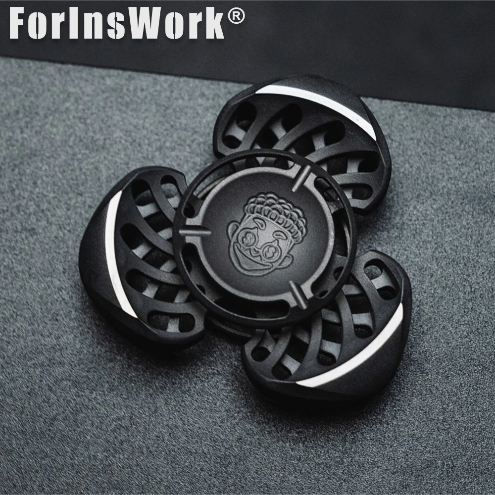 ZacLab Zirconio EDC Fidget Spinner Metallo Mini Turbo Giocattolo per alleviare lo stress per adulti Gadget per alleviare l'ansia